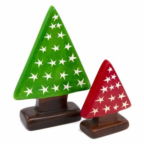 Soapstone Christmas Tree Set