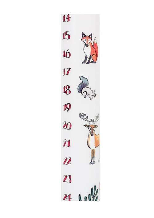 29.5cm Advent Candle: Winter Wildlife - Single