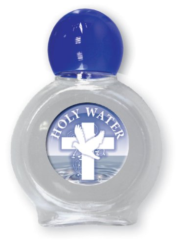 Plastic Holy Water Bottle with Cross (50ml) - Single