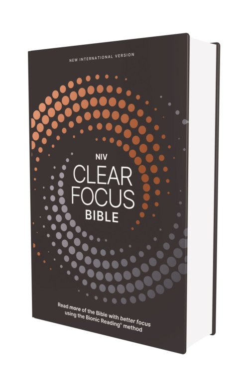 NIV, Clear Focus Bible, Hardcover, Charcoal/Copper