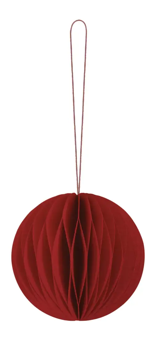 Pack of 2 baubles Red