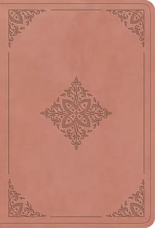 ESV Value Large Print Compact Bible (TruTone, Blush Rose, Fleur-de-lis Design)