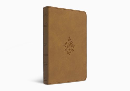 ESV Premium Gift Bible (TruTone, Nubuck Caramel, Wildflower Design)