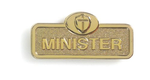 Minister Badge - Brass Finish