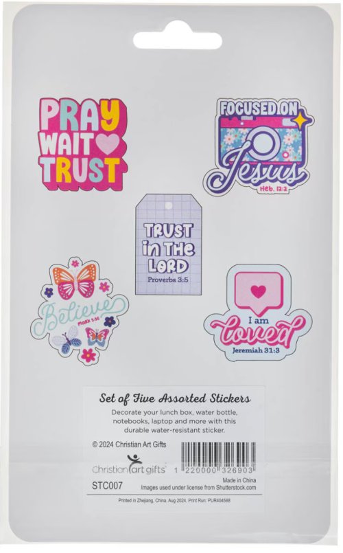 Sticker Set 5 pc. Girls Sticker Asst.