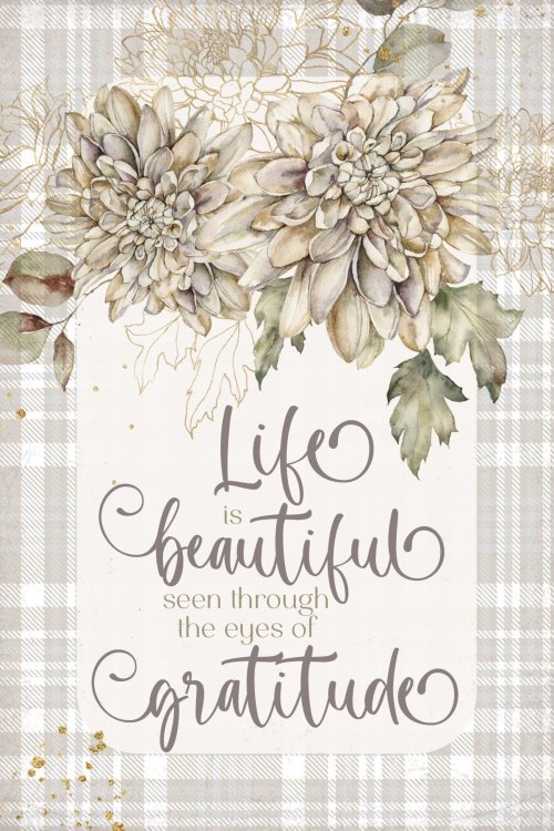 Wall Plaque-Mini Blessings-Life Is Beautiful (4" x 6")