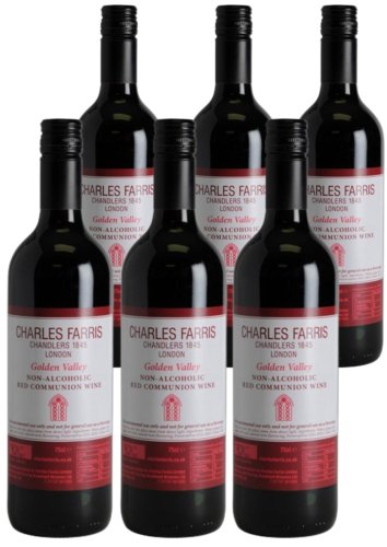 Pack of 6 Non-Alcoholic Communion Wine - Charles Farris