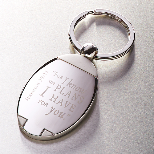 Jer 29:11 - Metal Keyring