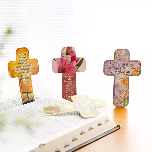 "I Can Do" (Purple) Paper Cross Bookmark Pack of 12