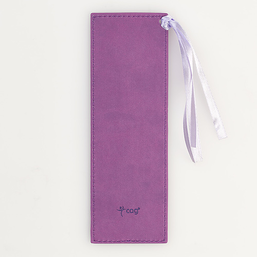 For I Know the Plans Purple Faux Leather Bookmark - Jeremiah 29:11