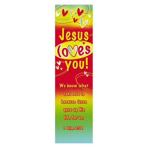 "Jesus Loves You" Bookmarks (Pack of 10)