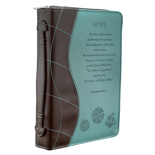 Large "Hope" (Turquoise) LuxLeather Bible Cover