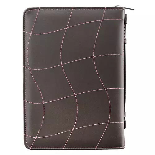 Medium "Love" Pink Imitation Leather Bible Cover