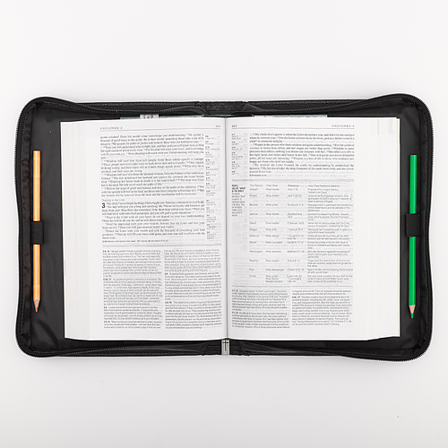 Medium Guidance Black LuxLeather Bible Cover