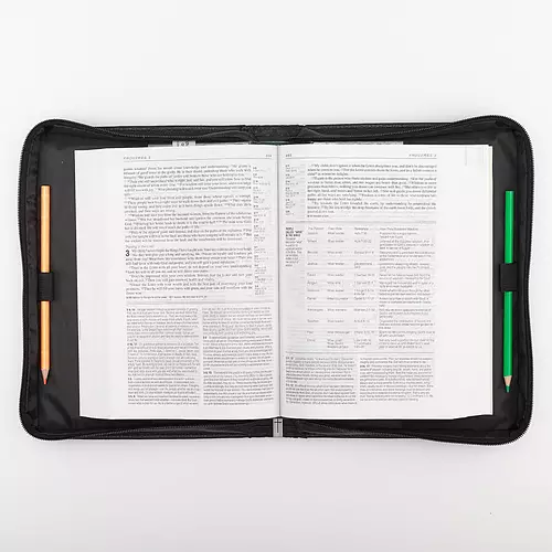 Medium Guidance Black LuxLeather Bible Cover