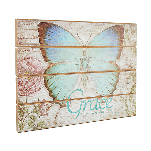 Wall Plaque-Butterfly Blessings/Grace