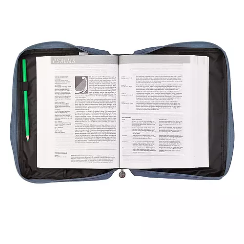 Large "Footprints" Poly-canvas Value Bible Cover