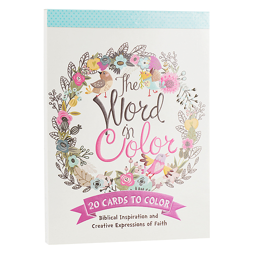 The Word In Color Coloring Postcards