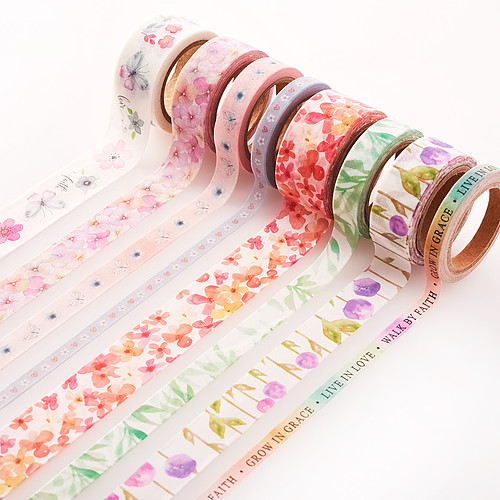 Washi Tape Set 8pc Blossoms of Blessings