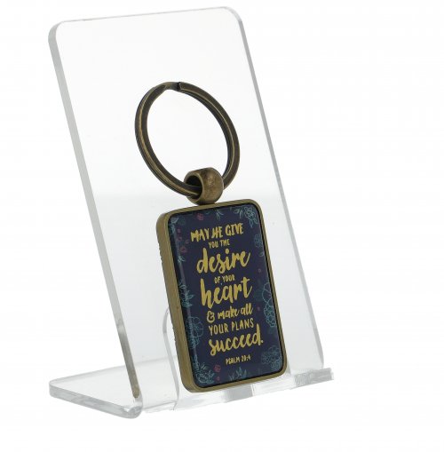 May He Give You the Desires of Your Heart Keyring