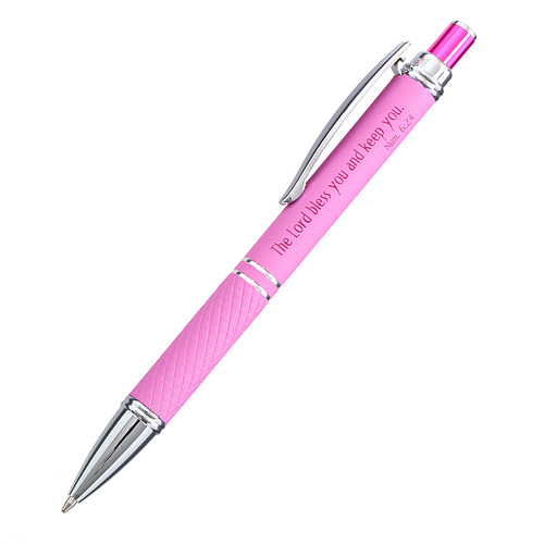 Pen in Case Pink Lord Bless You Num. 6:24