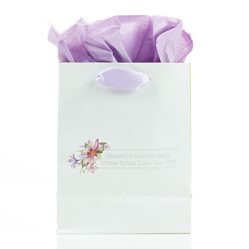 Blessings from Above: May Your Day Be Blessed - Jeremiah 17:7 Small Gift Bag