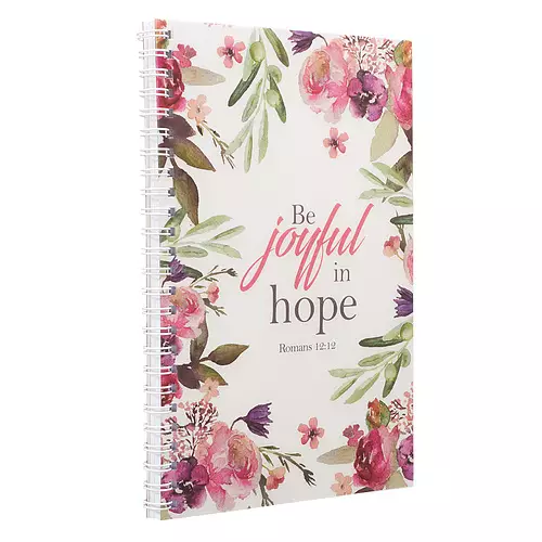 Be Joyful in Hope Wirebound Notebook