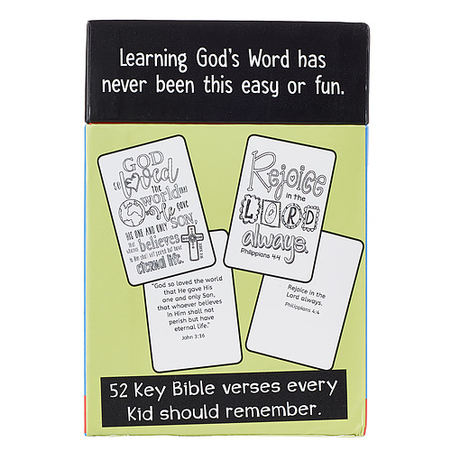 Coloring Cards 52 Verses for Kids (Box Of 52)