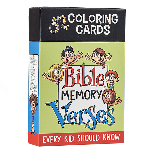 Coloring Cards 52 Verses for Kids (Box Of 52)