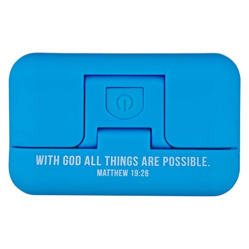 Book Light Blue With God all Things are Possible Matt. 19:26