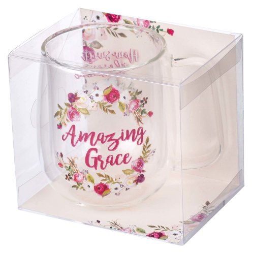 Amazing Grace Double-walled Glass Coffee Mug