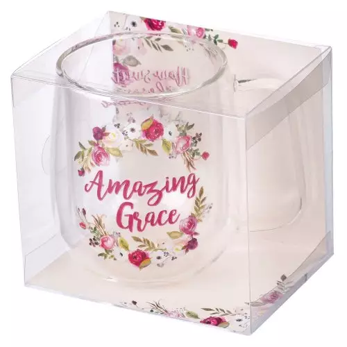 Amazing Grace Double-walled Glass Coffee Mug