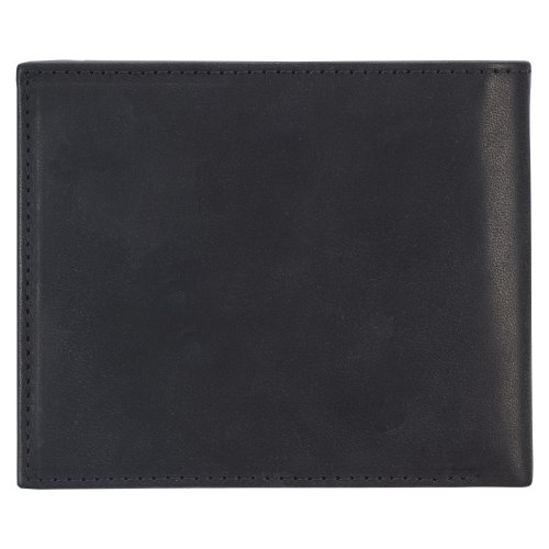 Wallet Leather Black Cross Badge