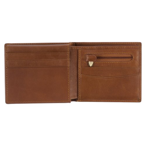 Wallet Leather Brown Seek First the Kingdom Badge Matt. 6:33