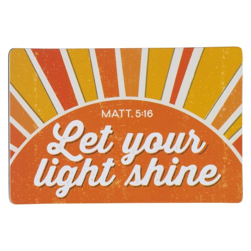 Let Your Light Shine Magnet: Colorful Inspirational Refrigerator Magnet for Men & Women