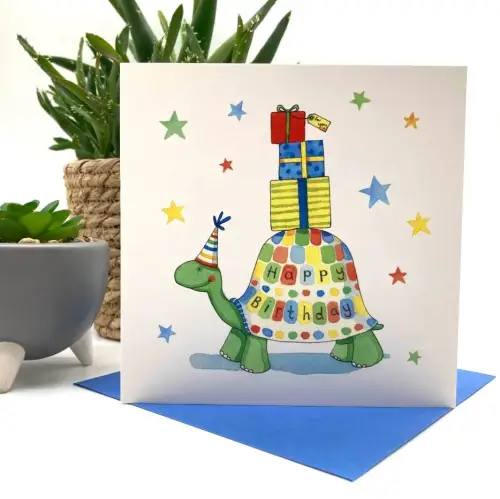 Turtle Birthday Card