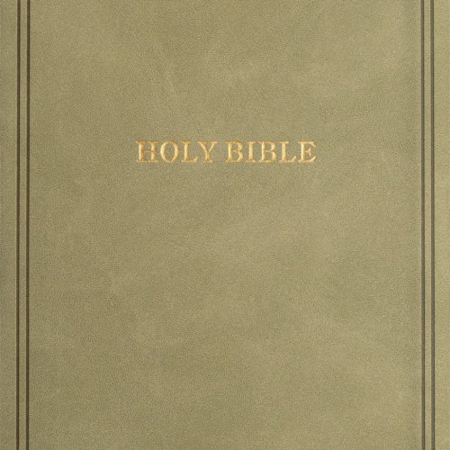 KJV Large Print Personal Size Reference Bible, Sage Suedesoft LeatherTouch