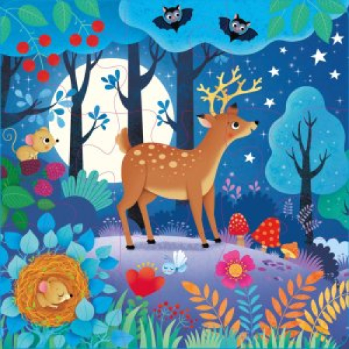 Usborne Book And 3 Jigsaws: Woodland