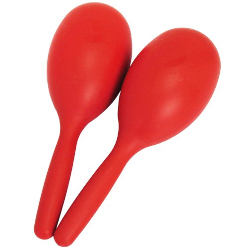 Red Plastic Maracas