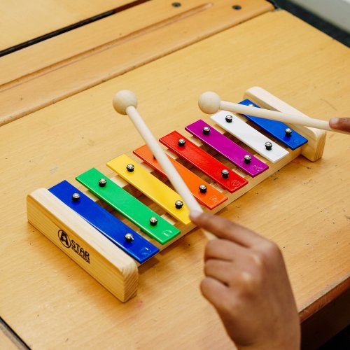 8 Note Multicolour Keys Glockenspiel