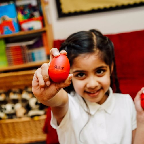 Pair of Red Egg Shakers