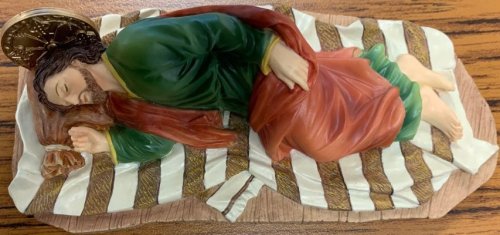 6" Sleeping Joseph Veronese Resin Statue