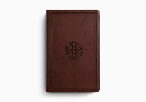 ESV Value Thinline Bible, TruTone, Brown, Mosaic Cross Design