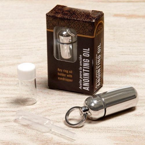 Anointing Oil Holder - Silver (boxed)