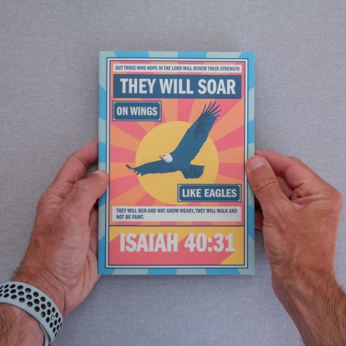 A5 Notebook. Isaiah 40. They will soar on wings like eagles