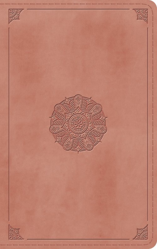 ESV Thinline Bible (TruTone, Blush Rose, Emblem Design)