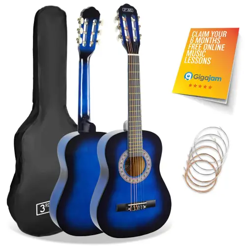 3rd Avenue 1/2 Size Classical Guitar Pack - Blueburst