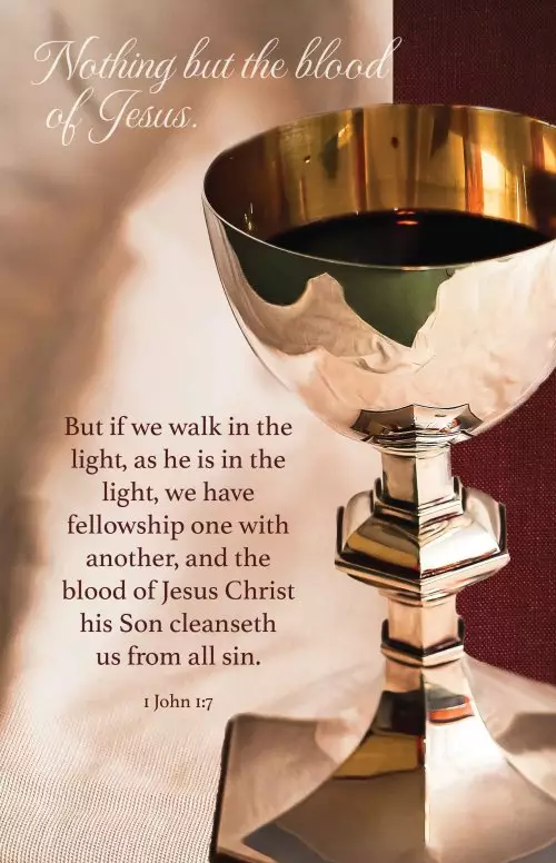 Communion Bulletin: Nothing But The Blood (Package of 100)