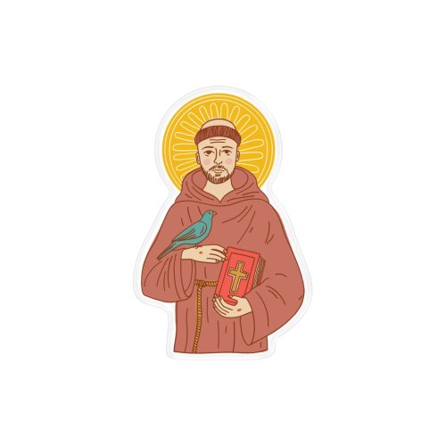 St. Francis of Assisi Pin Badge