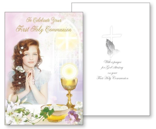 Girl's Communion Card